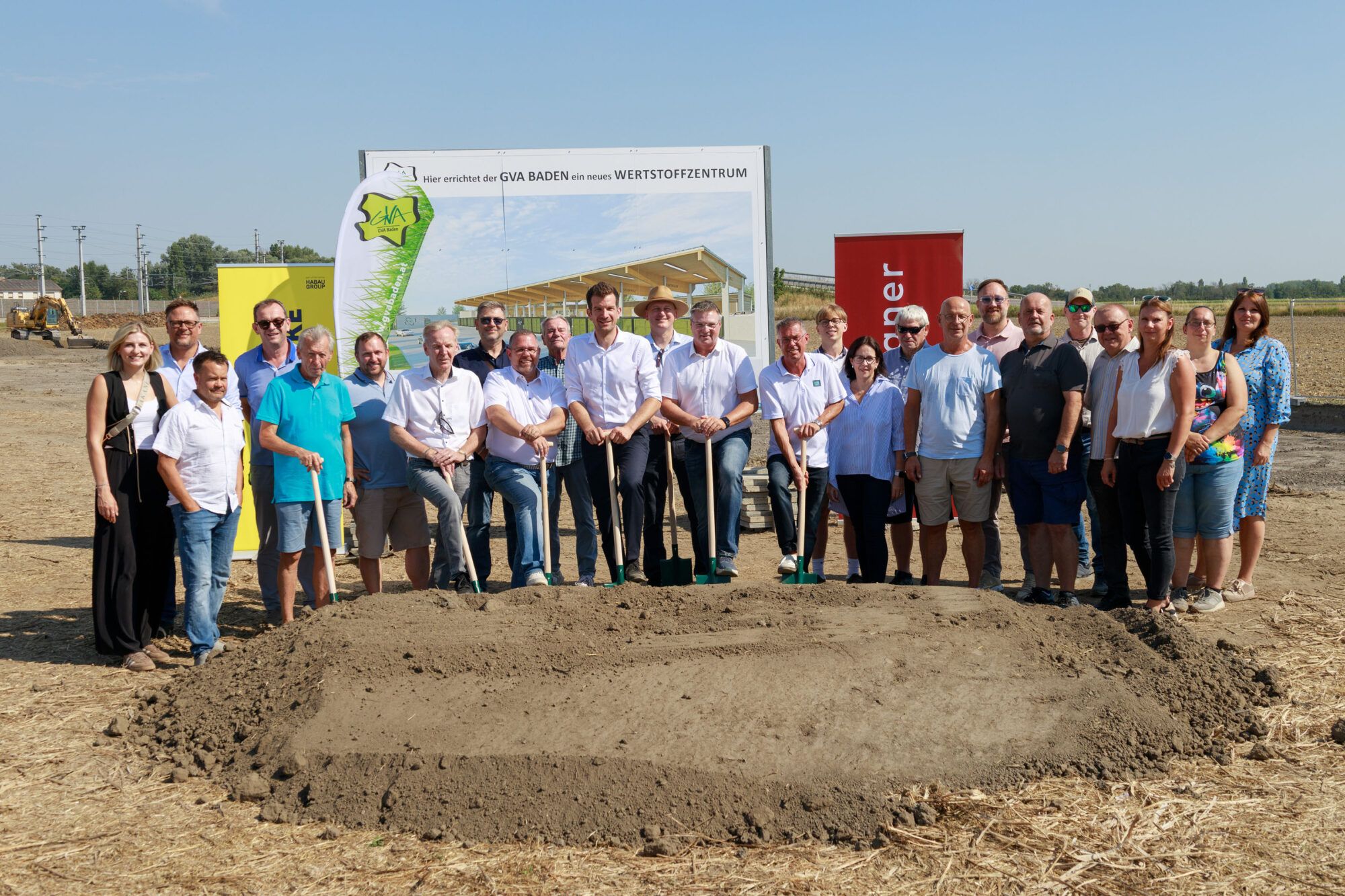 Spatenstich des GVA Baden zum Start der Errichtung WSZ Ebreichsdorf/Pottendorf