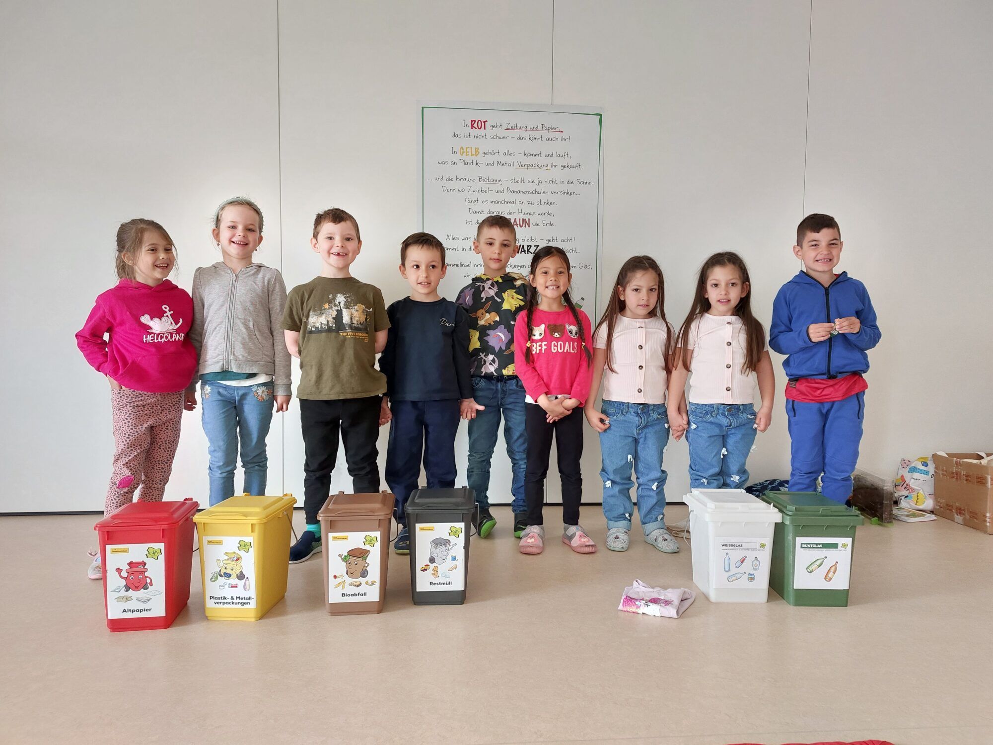 Kinder des Kindergartens Berndorf Klosermanngasse