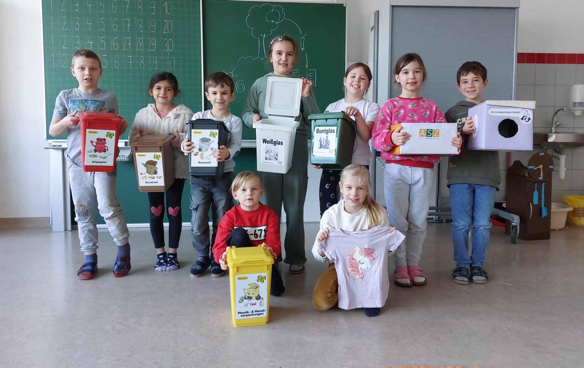 Gruppenfoto der Kinder der 2. Klasse VS Schönau