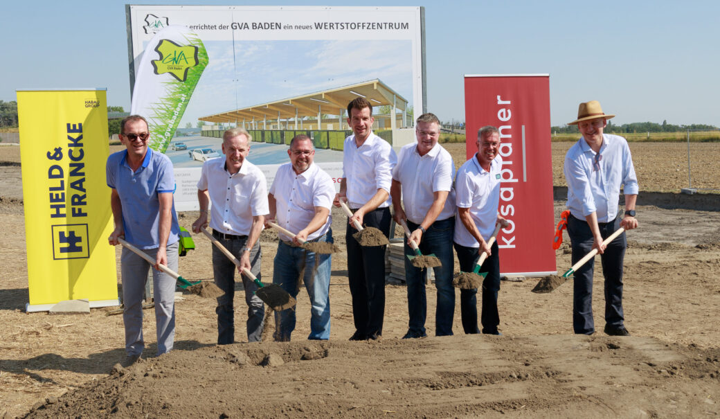 Spatenstich des GVA Baden zum Start der Errichtung WSZ Ebreichsdorf/Pottendorf